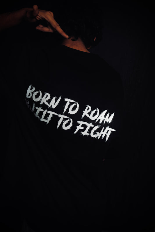 Born to Roam Built to Fight Unisex Oversized T-Shirt